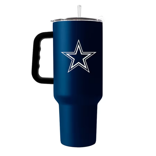 DALLAS COWBOYS 40OZ. FLIPSIDE TRAVEL TUMBLER WITH HANDLE