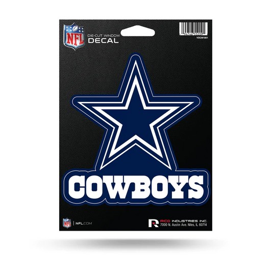 DALLAS COWBOYS 5" X 7" VINYL DIE-CUT DECAL