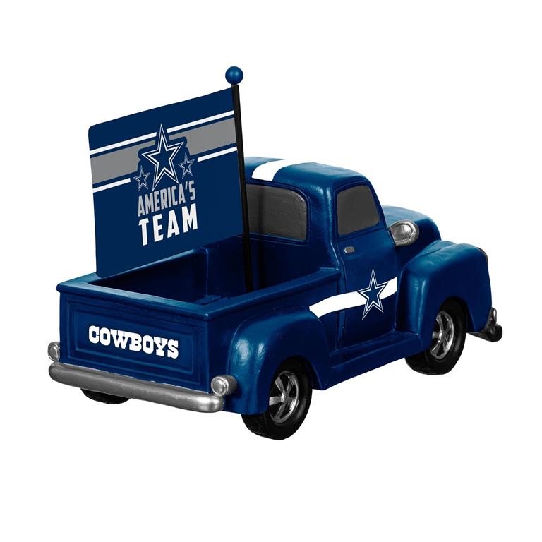 DALLAS COWBOYS 9" RALLY TRUCK GARDEN STATUE WITH FLAG