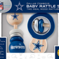DALLAS COWBOYS BABY WOOD RATTLES