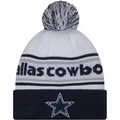 DALLAS COWBOYS BANDED CUFFED KNIT  WITH POM
