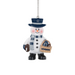 DALLAS COWBOYS BASKET SNOWMAN ORNAMENT