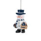 DALLAS COWBOYS BASKET SNOWMAN ORNAMENT