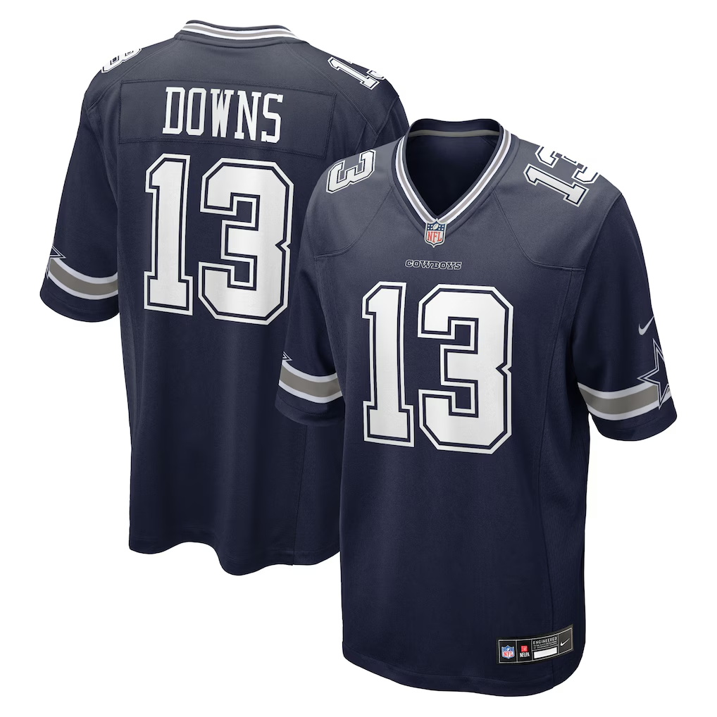 DALLAS COWBOYS CALEB DOWNS MEN'S NIKE TEAM GAME JERSEY - NAVY