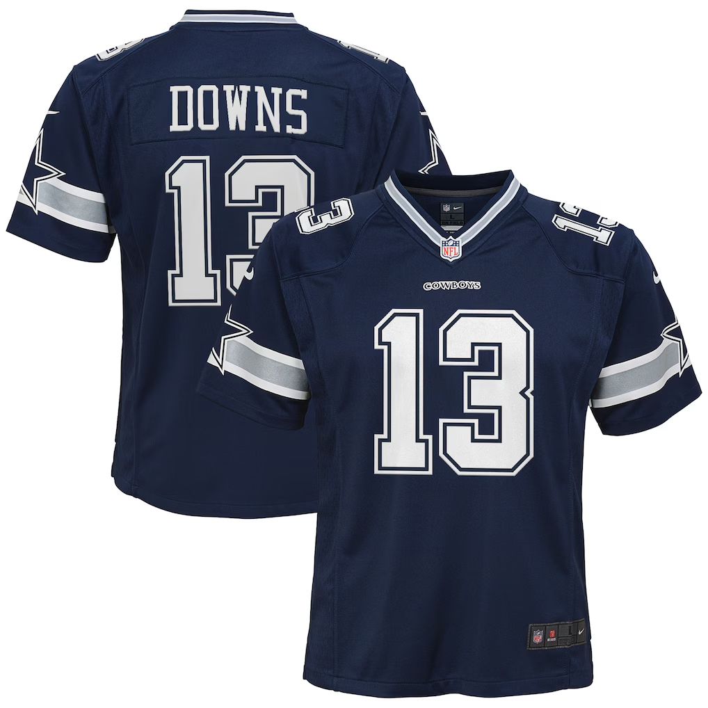 DALLAS COWBOYS CALEB DOWNS YOUTH NIKE GAME JERSEY - NAVY