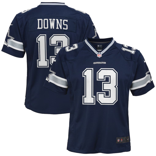 DALLAS COWBOYS CALEB DOWNS YOUTH NIKE GAME JERSEY - NAVY