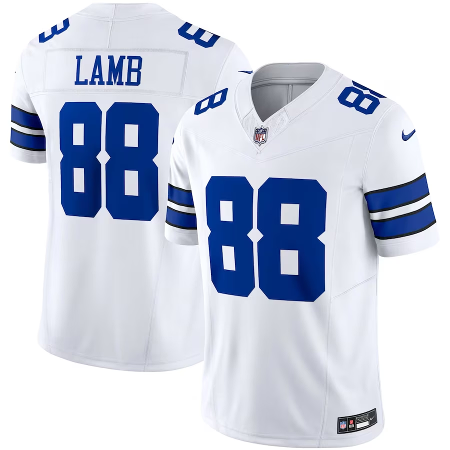 DALLAS COWBOYS CEEDEE LAMB MEN'S FUSE LIMITED JERSEY - WHITE