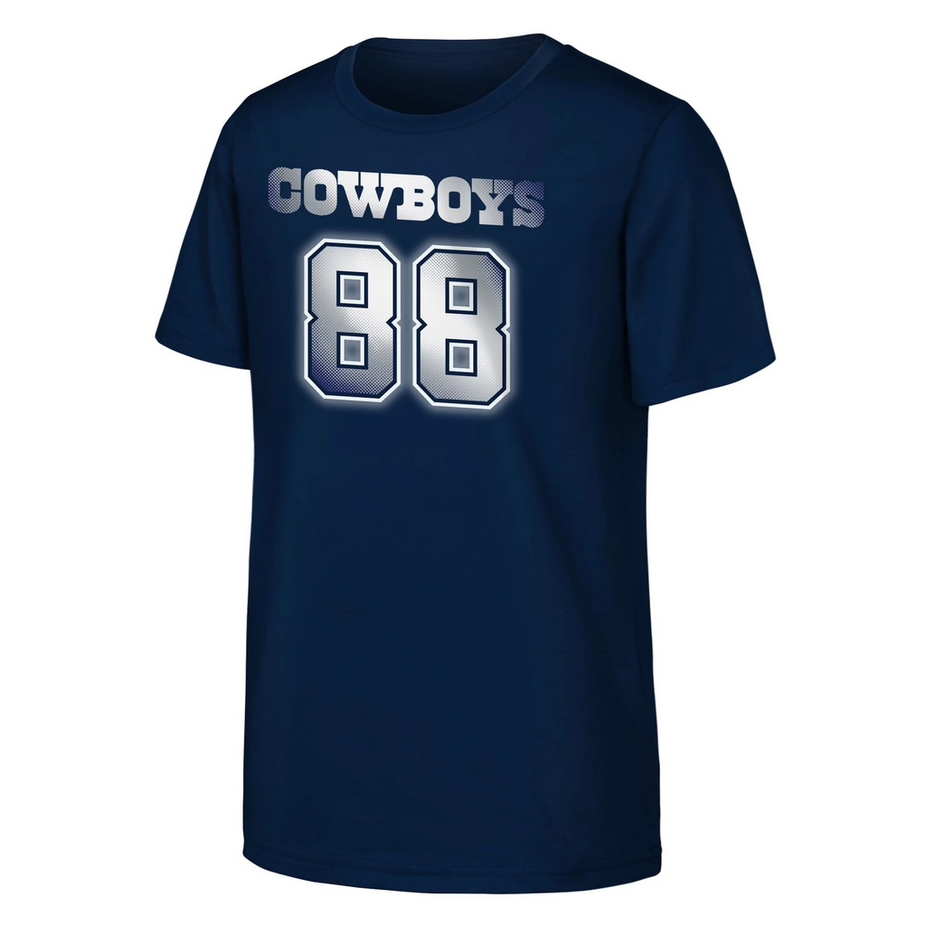 DALLAS COWBOYS CEEDEE LAMB YOUTH THERMAL NAME NUMBER T-SHIRT - NAVY