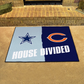 DALLAS COWBOYS / CHICAGO BEARS HOUSE DIVIDED 34" X 42.5" MAT