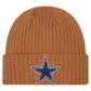 DALLAS COWBOYS COLOR PACK CUFFED KNIT - LIGHT BRONZE