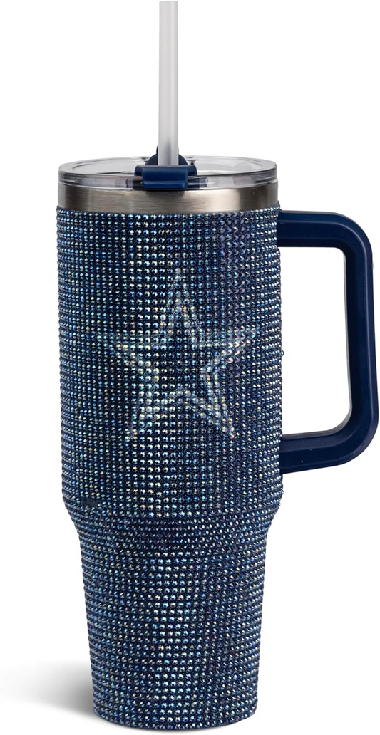 DALLAS COWBOYS COLOSSAL BLING TUMBLER - NAVY