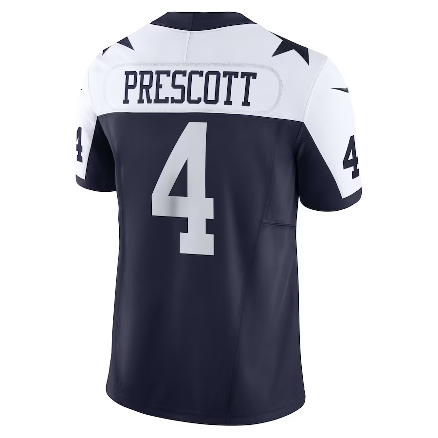 DALLAS COWBOYS DAK PRESCOTT MEN'S FUSE LIMITED JERSEY - THROWBACK