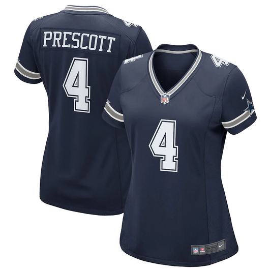 DALLAS COWBOYS DAK PRESCOTT WOMEN'S  GAME NIKE JERSEY - NAVY