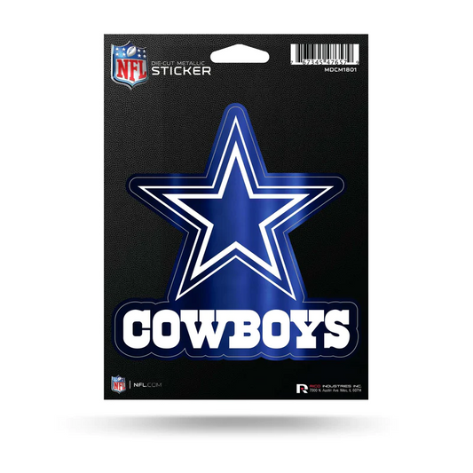 DALLAS COWBOYS DIE CUT METALLIC STICKER