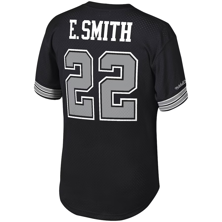 DALLAS COWBOYS EMMITT SMITH MESH NAME NUMBER JERSEY - BLACK