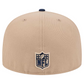 DALLAS COWBOYS EVERGREEN BASIC LOGO 59FIFTY FITTED HAT - LIGHT BEIGE/NAVY