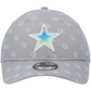 DALLAS COWBOYS GIRLS YOUTH NEW ERA LOGO POP 9TWENTY ADJUSTABLE HAT - GRAY
