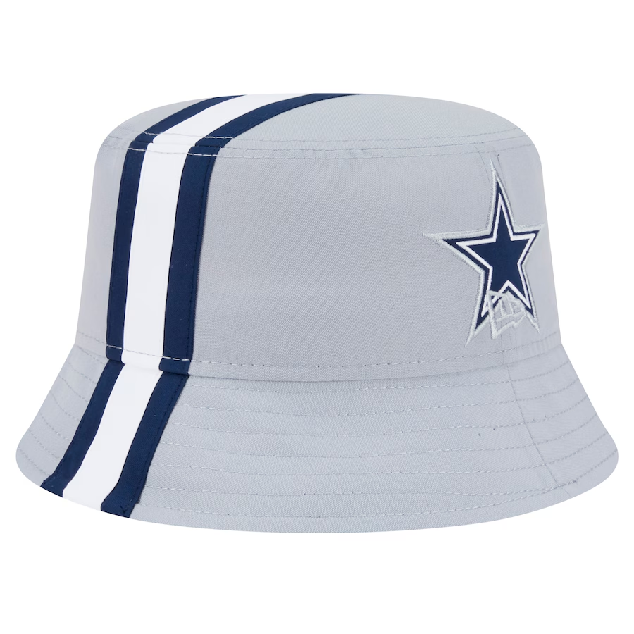 DALLAS COWBOYS HELMET PACK BUCKET HAT - GRAY