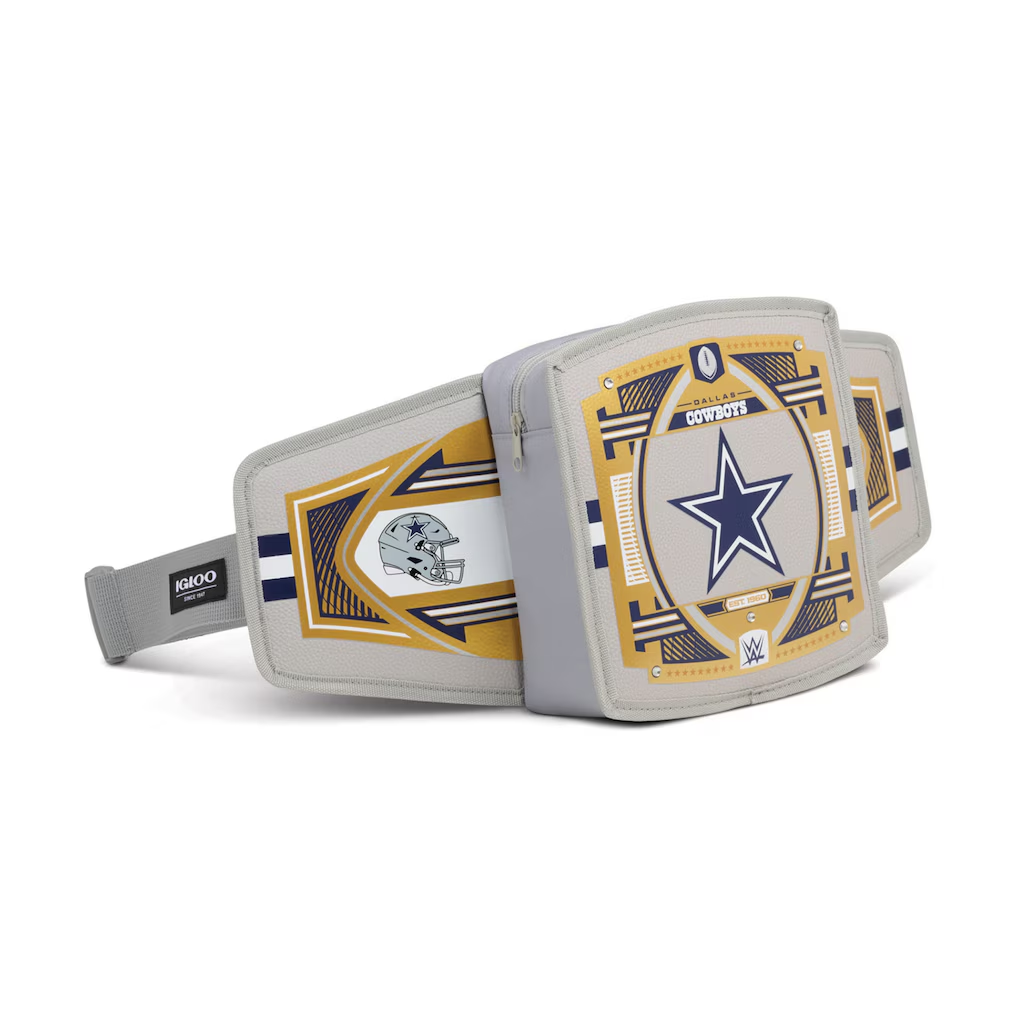 DALLAS COWBOYS IGLOO WWE LEGACY BELT COOLER - GREY