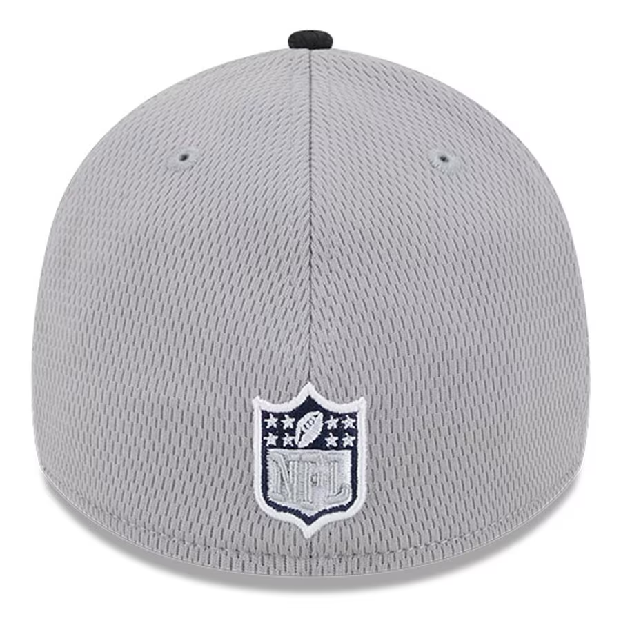 DALLAS COWBOYS JR 2023 SIDELINE 39THIRTY FLEX FIT HAT - GREY/BLACK