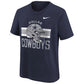 DALLAS COWBOYS KIDS NIKE HELMET STRIPE T-SHIRT - NAVY