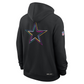 DALLAS COWBOYS MEN'S 2025 NFL CRUCIAL CATCH PULLOVER HOODED SWEATSHIRT - BLACK