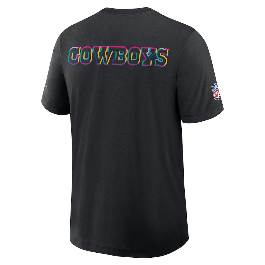DALLAS COWBOYS MEN'S 2025 NFL CRUCIAL CATCH T-SHIRT - BLACK