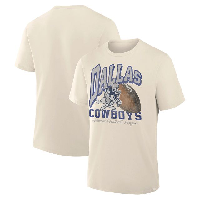 DALLAS COWBOYS MEN'S CLOCK MANAGEMENT T-SHIRT - TAN