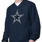 DALLAS COWBOYS MEN'S G-III CROSSOVER PULLOVER JACKET - NAVY