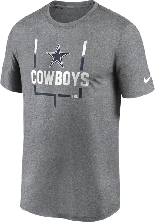 DALLAS COWBOYS MEN'S GOAL POST LEGEND NIKE TEE -GREY