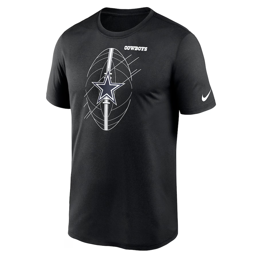 DALLAS COWBOYS MEN'S ICON LEGEND PERFORMANCE T-SHIRT - 23 BLACK