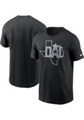 DALLAS COWBOYS MEN'S LOCAL SKYLINE T-SHIRT - BLACK