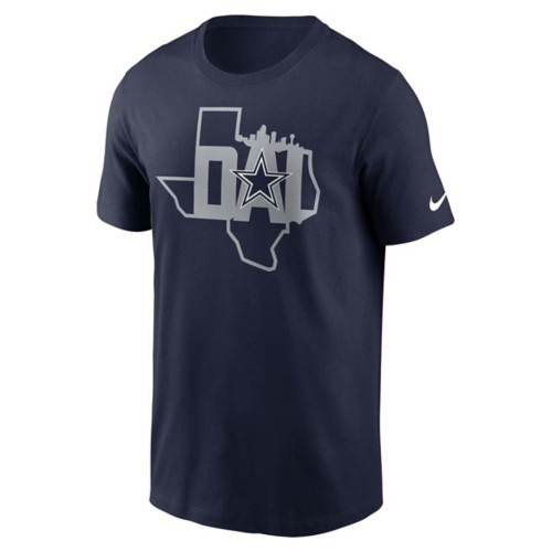 DALLAS COWBOYS MEN'S LOCAL SKYLINE T-SHIRT - BLUE