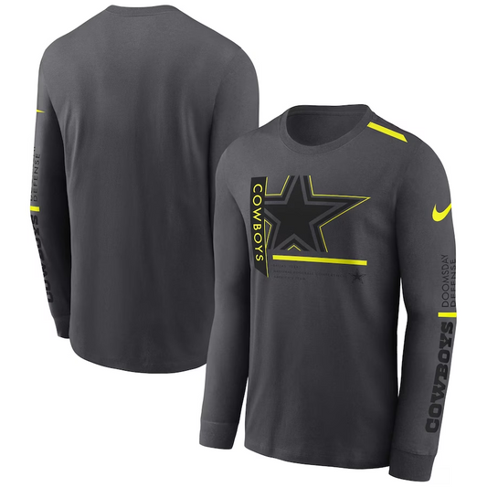 DALLAS COWBOYS MEN'S LONGSLEEVE VOLT DRI-FIT T-SHIRT