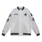 DALLAS COWBOYS MEN'S MITCHELL & NESS CITY COLLECTION LIGHTWEIGHT SATIN JACKET - WHITE