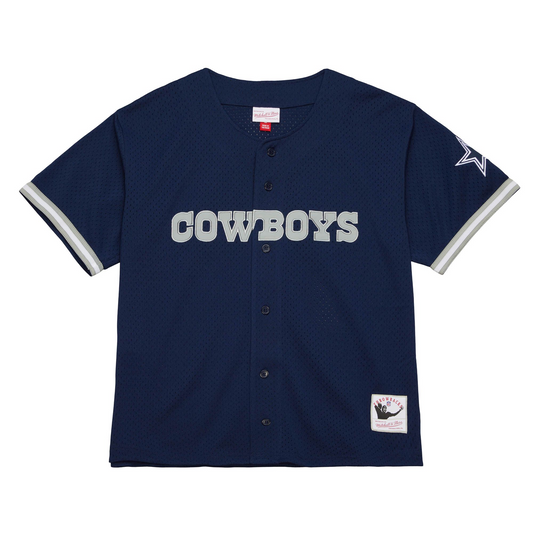 DALLAS COWBOYS MEN'S MITCHELL & NESS ON THE CLOCK MESH JERSEY