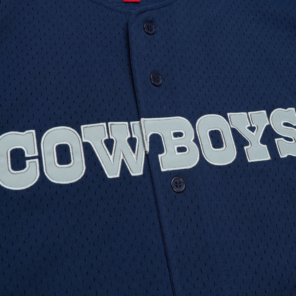 DALLAS COWBOYS MEN'S MITCHELL & NESS ON THE CLOCK MESH JERSEY