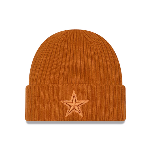 DALLAS COWBOYS MEN'S NEW ERA COLOR PACK CUFFED KNIT - BROWN