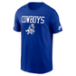 DALLAS COWBOYS MEN'S NIKE ALT PACK ONSIDE CONVERSION DRI-FIT T-SHIRT - BLUE