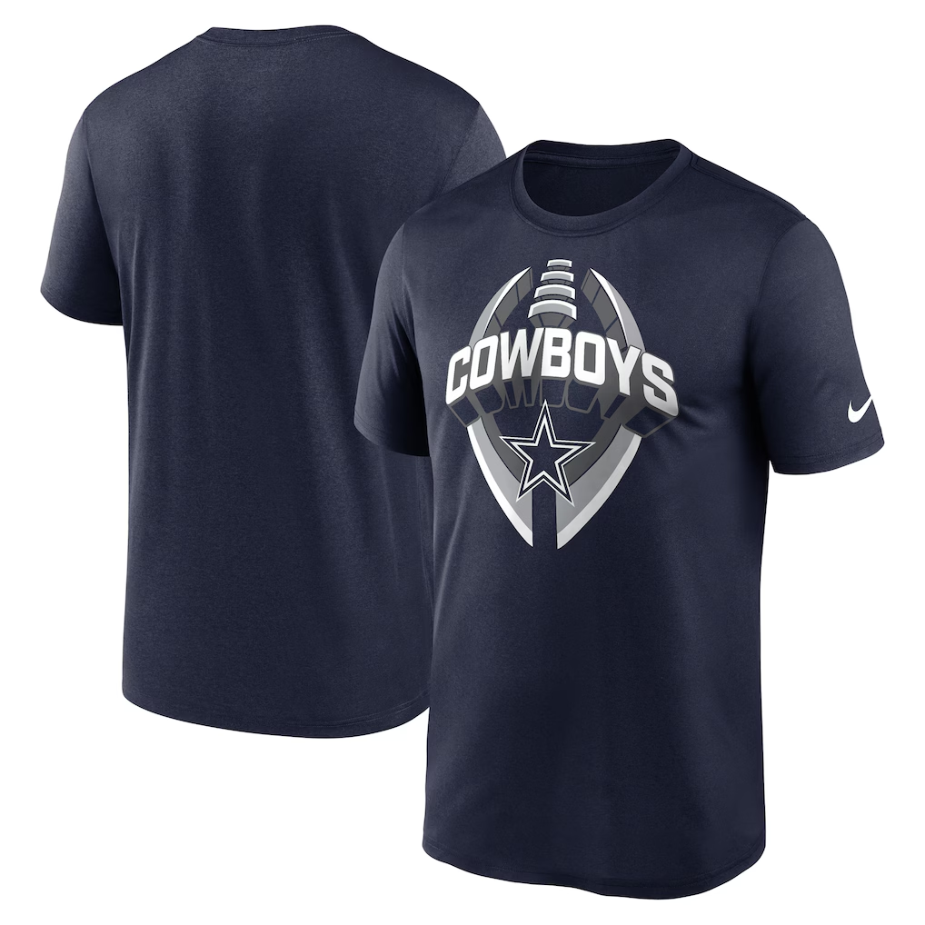 DALLAS COWBOYS MEN'S NIKE LEGEND ICON PERFORMANCE T-SHIRT - NAVY