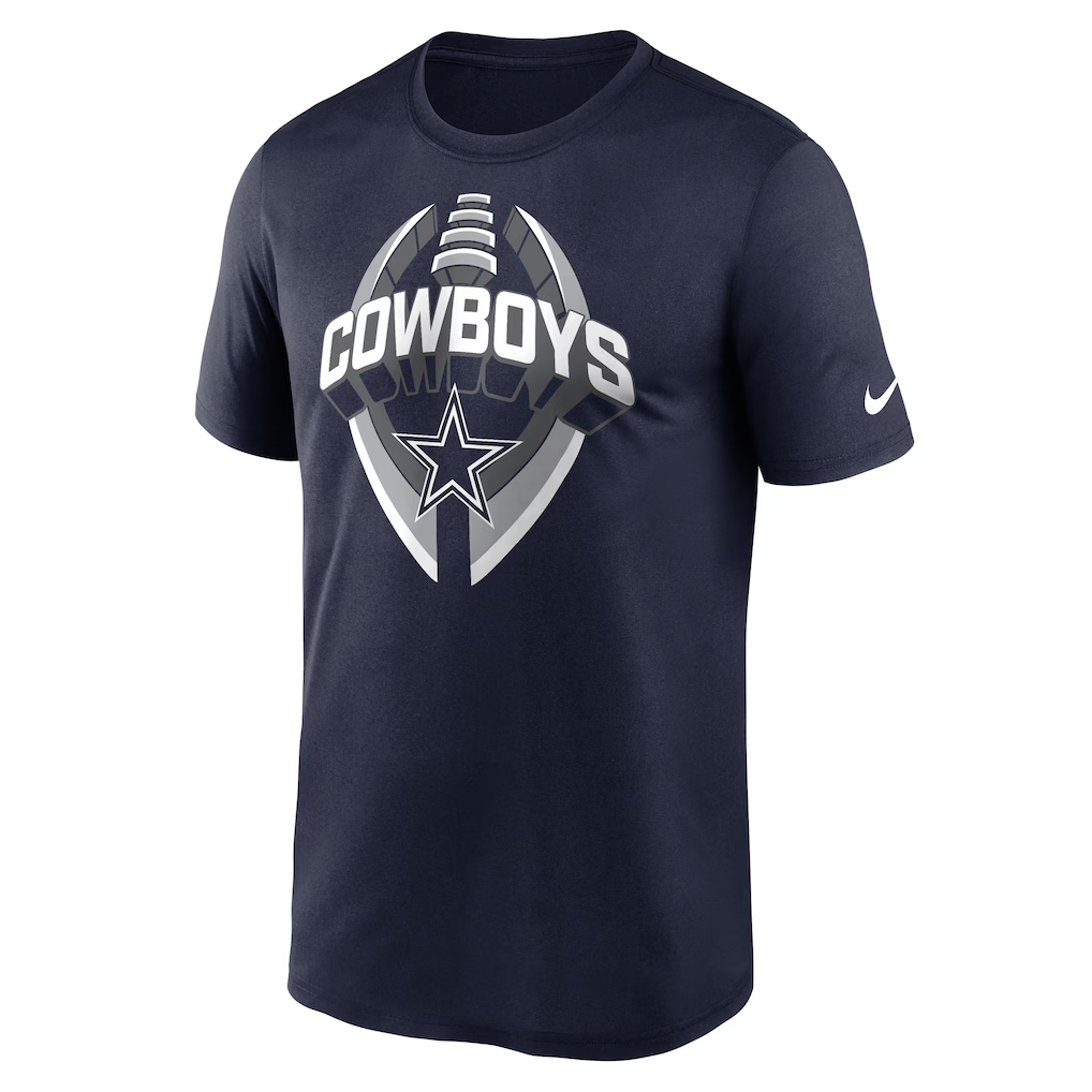 DALLAS COWBOYS MEN'S NIKE LEGEND ICON PERFORMANCE T-SHIRT - NAVY