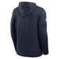 DALLAS COWBOYS MEN'S NIKE PURE FURY PERFORMANCE LONG SLEEVE HOODIE T-SHIRT - NAVY