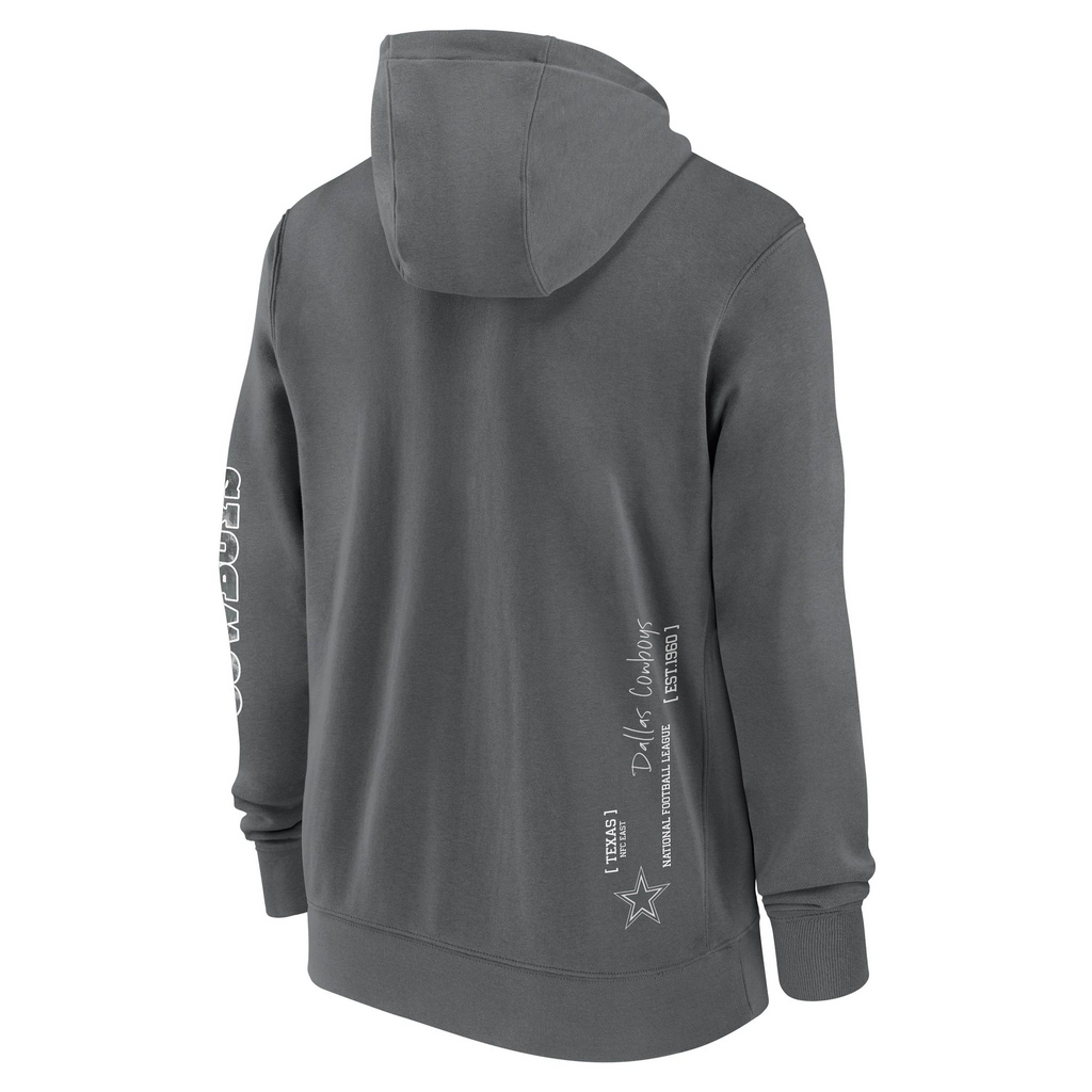 DALLAS COWBOYS MEN'S NIKE STATEMENT FULL-ZIP HOODED SWEATSHIRT