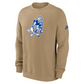 DALLAS COWBOYS MEN'S NIKE SWING PASS REWIND CLUB CREWNECK SWEATSHIRT - TAN