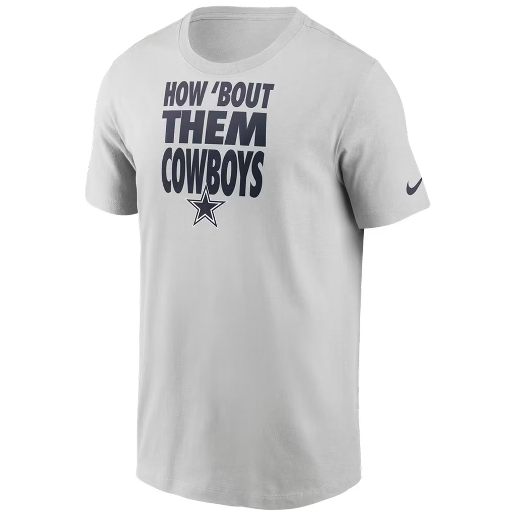 DALLAS COWBOYS MEN'S NIKE WE RUN THIS T-SHIRT - GREY