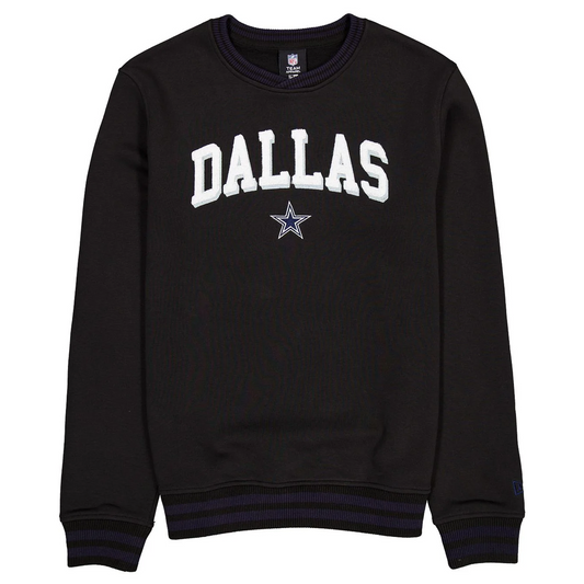 DALLAS COWBOYS MEN'S SPORT NIGHT CREWNECK - BLACK