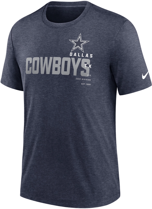 DALLAS COWBOYS MEN'S TEAM NAME TRIBLEND T-SHIRT