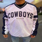 DALLAS COWBOYS MEN'S V-NECK KNUCKLE BALL PULLOVER JACKET