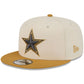 DALLAS COWBOYS NEW ERA TWO-TONE COLOR PACK 9FIFTY SNAPBACK HAT - LIGHT CREAM/PANAMA TAN