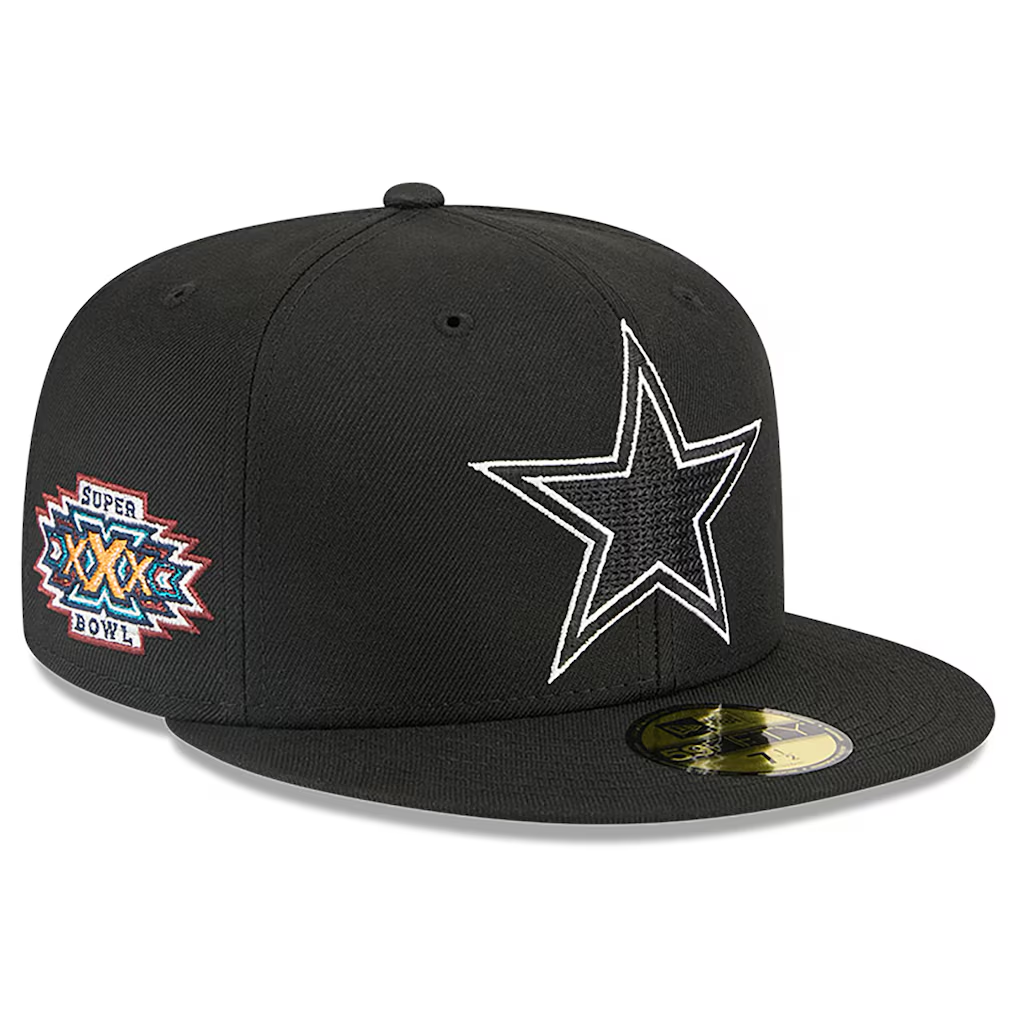 DALLAS COWBOYS NEW ERA X ALPHA INDUSTRIES 59FIFTY FITTED HAT - BLACK